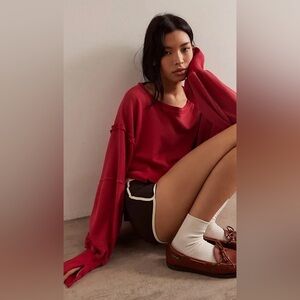 NWT We The Free Camden Cropped Sweatshirt~